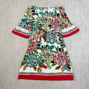 Y2K Anthropologie Eci Boho Floral Midi Dress 4